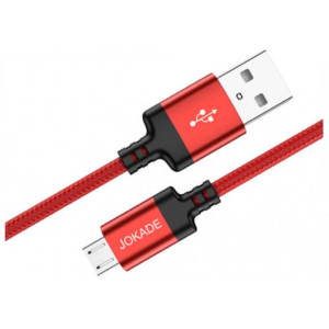 Jokade Cable USB to Type-C Junlian 5A 1m, Red 