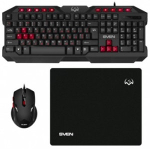 SVEN GS-9200 Set, Keyboard + Mouse + Mouse Pad