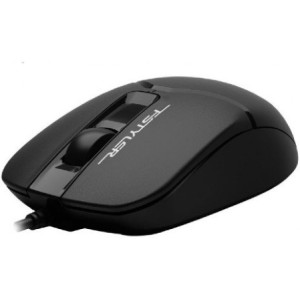 Mouse A4Tech FM12S Silent, Optical, 1000 dpi, 3 buttons, Ambidextrous, 4-Way Wheel, Panda, USB