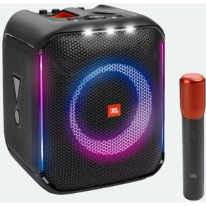 "Portable Audio System JBL PartyBox Encore with wireless microphone
Putere RMS: 100 W
Design boxe: Raft/Masa
Rezisten?a la apa: IPX4
Materiale: Plastic ABS
Lanterna LED
Bluetooth: 5.1
Timp operare baterie: 10 Ore"