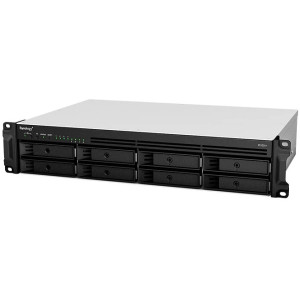SYNOLOGY RS1221RP+, 8-bay, AMD Ryzen 4-core 2.2Ghz, 4Gb*1+1Slot, 4x1GbE, PCIe, 2x350W PSU