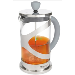 French Press Coffee Tea Maker Rondell RDS-839, Glass, 0.6L, Wonder