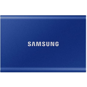 1TB Samsung Portable SSD T7 MU-PC1T0H/WW External SSD, Blue, Read 1050 MB/s, Write 1000 MB/s, Shock Resistance, USB 3.2 Gen.2, (SSD extern/внешний SSD)