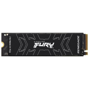 M.2 NVMe SSD 2.0TB Kingston Fury Renegade, w/HeatSpreader, PCIe4.0 x4 / NVMe, M2 Type 2280 form factor, Sequential Reads 7300 MB/s, Sequential Writes 7000 MB/s, Max Random 4k Read 1000,000 / Write 1000,000 IOPS, Phison E18 controller, 1000TBW, 3D NAND TLC