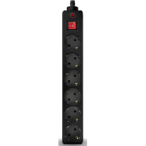 Surge Protector SVEN Optima, 6 Sockets with children protection, 5m, Black