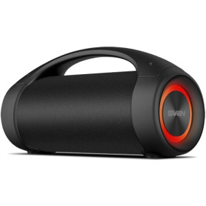 SVEN PS-370 Black, Bluetooth Waterproof Portable Speaker, 40W RMS, Water protection (IPx5) Support for iPad & smartphone, FM tuner, USB & microSD, TWS, built-in lithium battery -2x3600 mAh, ability to control the tracks, AUX stereo input