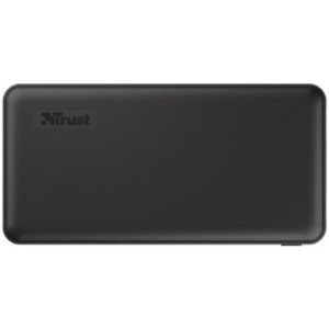 20000mAh Power bank - Trust Primo Eco, Black, Fast-charge with maximum speed via USB-C (15W) or USB-A (12W). Charging speed varies between devices
