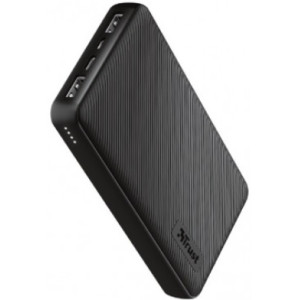 15000mAh Power bank - Trust Primo Eco, Black, Fast-charge with maximum speed via USB-C (15W) or USB-A (12W). Charging speed varies between devices