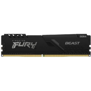16GB DDR4-3200  Kingston FURY BEAST DDR4, PC25600, CL16, 1.35V, Auto-overclocking, Asymmetric BLACK heat spreader, Intel XMP Ready  KF432C16BB1/16