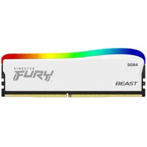 16GB DDR4-3200 Kingston FURY BEAST DDR4 RGB, PC25600, CL16, 1.35V, Auto-overclocking, Asymmetric BLACK low-profile heat spreader, Dynamic RGB effects featuring Kingston FURY Infrared Sync technology, Intel XMP Ready, KF432C16BB1A/16