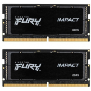 64GB (Kit of 2*32GB) DDR5-4800 SODIMM Kingston FURY® Impact DDR5, PC38400, CL38, 2Rx8, 1.1V, Intel XMP 3.0 (Extreme Memory Profiles)
