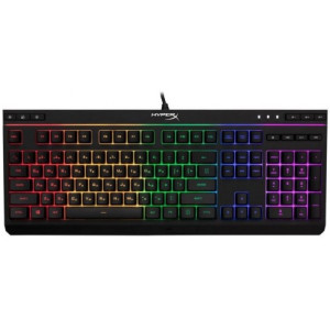 HYPERX Alloy Core RGB Membrane Gaming Keyboard (RU), Black, Backlight (RGB), Quiet, Responsive keys with anti-ghosting functionality, Spill resistant, Key rollover: 6-key / N-key modes, Durable, solid frame, Convenient USB charge port,  USB