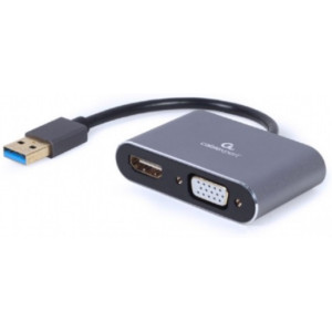 Adapter USB Type-C to HDMI + VGA display adapter, space grey