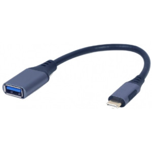 Adapter USB 3.0 OTG Type-C (male) to Type-A (female) cable adapter, durable premium style metal housing