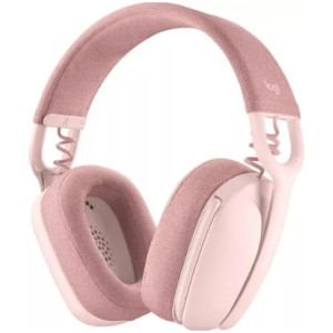 Wireless Headset Logitech Zone Vibe 100, 40mm driver, 20-20kHz, 118db, Dual mic, Bluetooth, Rose