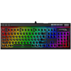 HYPERX Alloy Elite II RGB Mechanical Gaming Keyboard (RU), Mechanical keys (HyperX Red key switch) Backlight (RGB), 100% anti-ghosting, Key rollover: 6-key / N-key modes, Ultra-portable design, Solid-steel frame,  USB