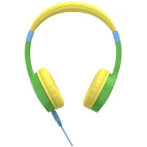 Hama 184107 Kids Guard Children's Headphones, On-Ear, Volume Limiter, Flexible, green