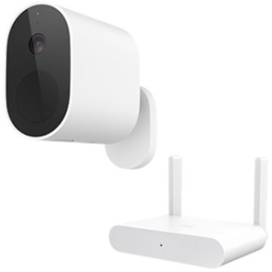 XIAOMI Mi Wireless Outdoor Security Camera 1080p Set MWC13 (EU) + Gateway (Reciever), White, IP Smart Camera, WiFi, Lan (RJ-45) on reciever, 130° wide-angle lens, F2.1, Infrared Night Vision Sensor, MicroSD up to 32GB
