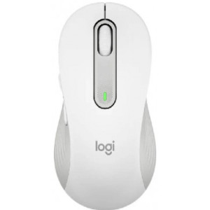 Wireless Mouse Logitech M650 L Signature, Optical, 400-4000 dpi, 5 buttons, 1xAA, 2.4GHz/BT, White