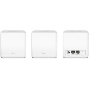 MERCUSYS Halo H30G (3-pack)  AC1300 Mesh Wi-Fi System, 2 x Gigabit LAN Port, 867Mbps on 5GHz + 400Mbps on 2.4GHz, 802.11ac/b/g/n, Beamforming, Wi-Fi Dead-Zone Killer, Seamless Roaming with One Wi-Fi Name, Parrents control