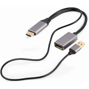 Adapter DP F to HDMI M  Active 4K Cablexpert A-HDMIM-DPF-02 Display port fem to HDMI male