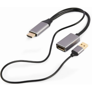 Adapter DP F to HDMI M Active 4K Cablexpert A-HDMIM-DPF-02 Display port fem to HDMI male