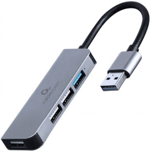 USB  3.0 Hub 4-port: 3*USB2.0/1*USB3.1, Gembird UHB-CM-U3P1U2P3-01, Silver