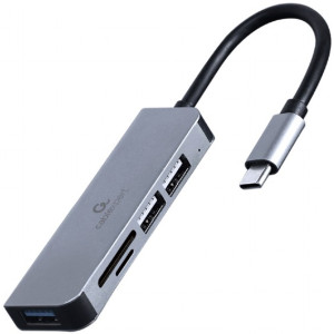 USB  3.0 Hub: Type-C to 2*USB2.0/1*USB3.1/SD/MicroSD, Gembird UHB-CM-CRU3P1U2P2-01