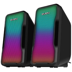 Колонки SVEN 435 Black, 10w, USB power / DC 5V, RGB Light
