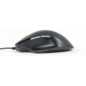 Mouse Gembird MUS-6B-02, 1200-3200 dpi, 6 buttons, Ergonomic, 1.35m, Black, USB