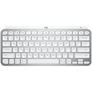 Wireless Keyboard Logitech MX Keys Mini, Premium typing, Metal plate, BT/2.4Gh, US Layout, Pale Grey