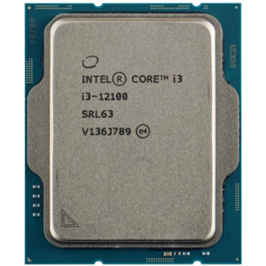 CPU Intel Core i3-12100 3.3-4.3GHz 4 Cores 8-Threads (LGA1700, 3.3-4.3GHz, 12MB, Intel UHD Graphics 730) Tray, CM8071504651012 (procesor/процессор)