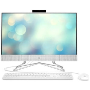 HP All-in-One 24-df1074ur, Core i3-1125G4 | 8GB DDR4 3200 (1x8GB) | 256 GB SSD NVMe | NVIDIA Gef MX330 2GB | No ODD | FreeDos 3.0 | Snow White w/Wired Stand- HD Camera 