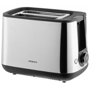 Тостер Ardesto T-K200/800Вт/разморозка/подогрев/ автоотключение/7 степеней обжарки/нерж. сталь