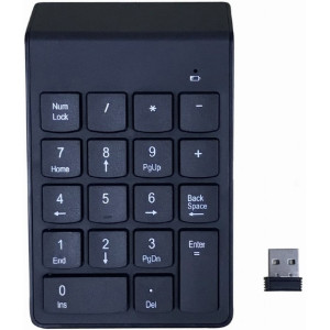 Gembird KPD-W-02, Wireless numeric keypad with 18 keys, USB