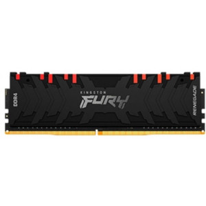 8GB DDR4-3600 Kingston FURY® Renegade DDR4 RGB, PC28800, CL16, 1.35V, 1Rx8, Dynamic RGB effects featuring Kingston FURY Infrared Sync technology, Asymmetric BLACK Large heat spreader, Intel XMP Ready (Extreme Memory Profiles)