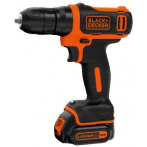 Drill/Driver Black+Decker (BDCD12K-QW) 10.8V Li-Ion 1.5 Ah + Kitbox, LED, 0-550 rpm, 26 Nm