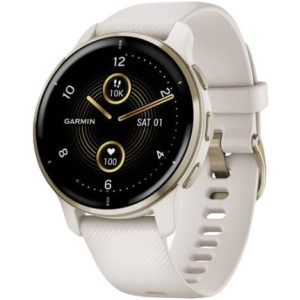 Garmin Venu 2 Plus, Ivory / Cream Gold