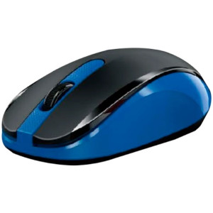 Wireless Mouse Genius NX-8008S, 1200 dpi, 3 buttons, Ambidextrous, Silent, BlueEye, 1xAA, Black/Blue