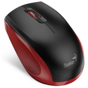 Wireless Mouse Genius NX-8006S, 1200 dpi, 3 buttons, Ergonomic, Silent, BlueEye, 1xAA, Black/Red