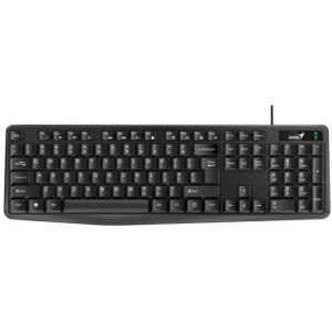 Keyboard Genius KB-117, Spill resistant, Kickstand, Fn Keys, Concave Keycap, Black USB