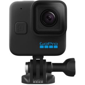 Action Camera GoPro HERO 11 Black Mini, Video Resolutions: 24.7MP/5.3K60+2.7K240, waterproof 10m, voice control, 3x microphones, hyper smooth 5.0, Live streaming, Timewarp 3.0, HDR, GPS, Wi-Fi, Bluetooth, microSD, micro HDMI, USB-C, 3.5mm, Battery 1500mAh