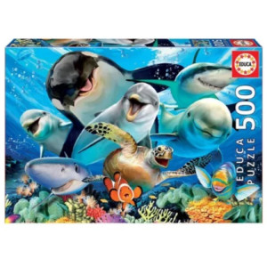 Educa 17647 500 Underwater Selfies