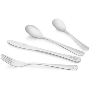 Набор детских столовых приборов Ardesto  Animals 4 пр., нержавеющая сталь