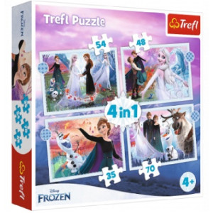 Trefl 34398 Puzzles 4In1 Disney Frozen 2