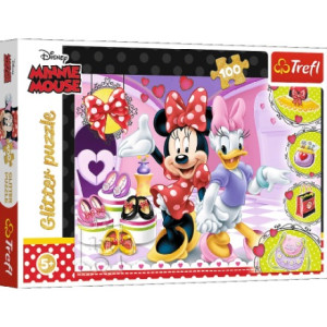 Trefl-Puzzle 100 Glitter Minnie Mouse