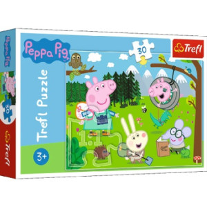 Trefl-Puzzle 30 Forest Expedition Peppa Pig