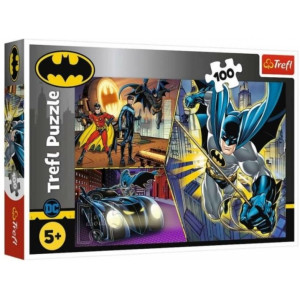 Trefl 16394 Puzzle 100 "Fearless Batman"