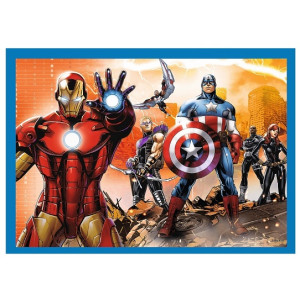 Trefl 34386 Puzzle 4In1 Brave Avengers