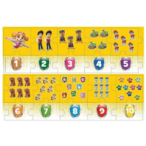 Trefl 15578 Puzzle 20 Educational Numbers Paw Patrol